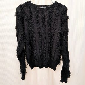 Vintage Fringe Fuzzy Sweater